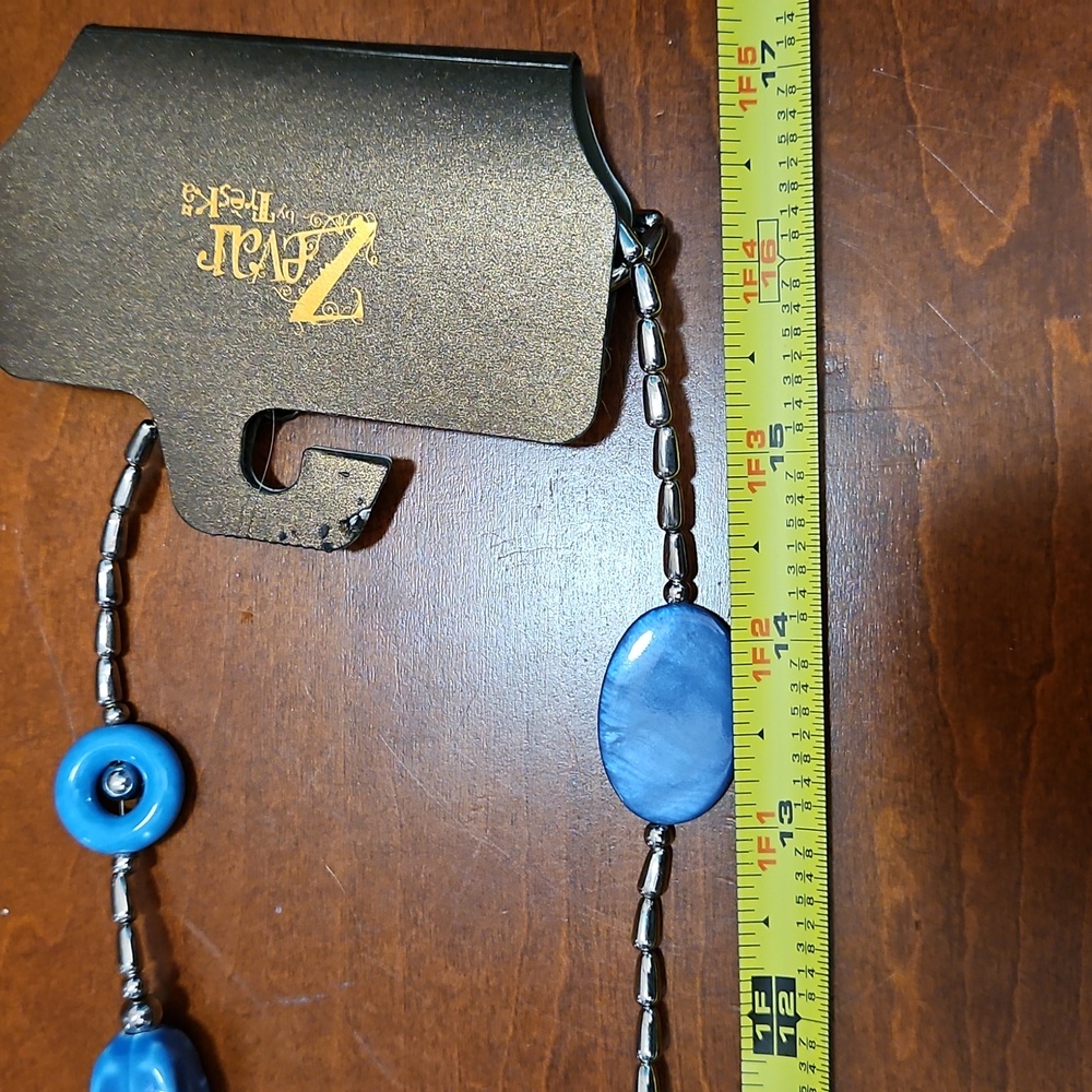 Zevar Costume Jewelry Blue Chunky‎ Beads - Picture 4 of 4